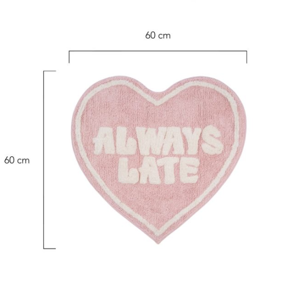 Non Slip Bath Mat Heart Shaped
